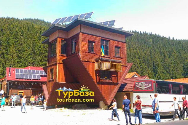 Перевернута хата, Карпати